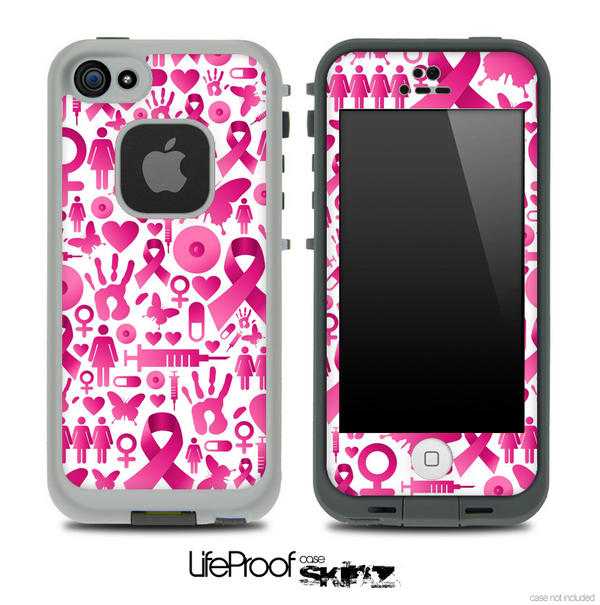 Breast Cancer Awareness Skin for the iPhone 5 or 4/4s LifeProof Case