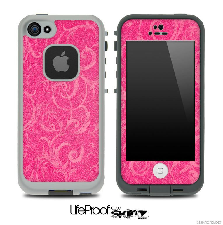 Subtle Pink Lace Pattern Skin for the iPhone 5 or 4/4s LifeProof Case
