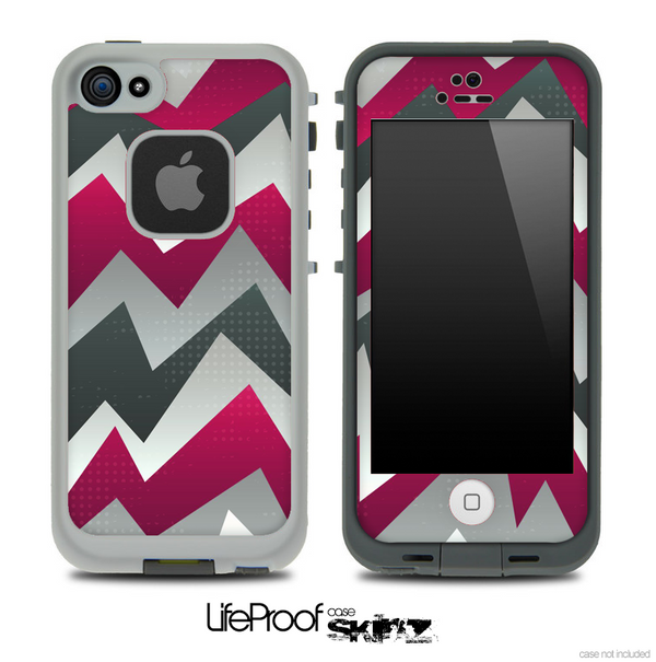Abstract Purple ZigZag Chevron Pattern for the iPhone 5 or 4/4s LifeProof Case