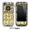 White and Gold Glimmer Anchor Collage Skin for the iPhone 5 or 4/4s LifeProof Case