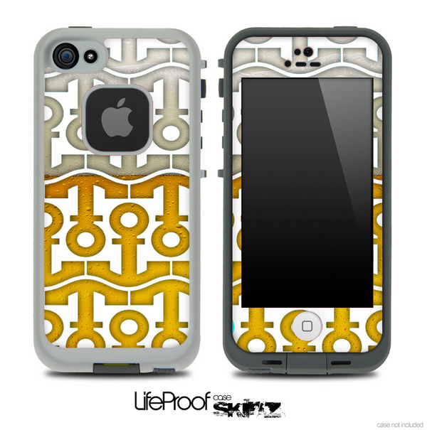 White and Foamy Beer Anchor Collage Skin for the iPhone 5 or 4/4s LifeProof Case