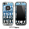 White and Rough Deep Blue Sea Anchor Collage Skin for the iPhone 5 or 4/4s LifeProof Case