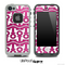 White and Pink Crumpled Print Anchor Collage Skin for the iPhone 5 or 4/4s LifeProof Case