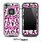White and Pink Cheetah Print Anchor Collage Skin for the iPhone 5 or 4/4s LifeProof Case