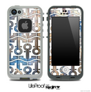 White and Cloudy Wood Anchor Collage Skin for the iPhone 5 or 4/4s LifeProof Case