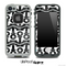 White and Back Floral Laced Collage Skin for the iPhone 5 or 4/4s LifeProof Case