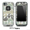 White and Aged Vintage Chevron Anchor Collage Skin for the iPhone 5 or 4/4s LifeProof Case