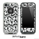 White and Black/White Chevron Anchor Collage Skin for the iPhone 5 or 4/4s LifeProof Case