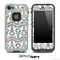White and Colorful Dotted Anchor Collage Skin for the iPhone 5 or 4/4s LifeProof Case
