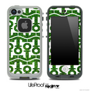 White and Green Turf Anchor Collage Skin for the iPhone 5 or 4/4s LifeProof Case