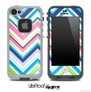 Chevron V3 Fun Color Pattern Skin for the iPhone 5 or 4/4s LifeProof Case