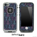 Dark Colors Anchor Collage Skin for the iPhone 5 or 4/4s LifeProof Case