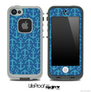 Blue Anchor Collage Skin for the iPhone 5 or 4/4s LifeProof Case