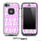 White and Light Pink Anchor Collage Skin for the iPhone 5 or 4/4s LifeProof Case