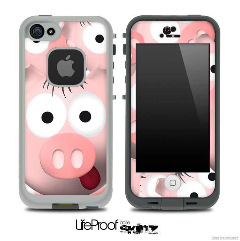 Cute Pig Face Skin for the iPhone 5 or 4/4s LifeProof Case