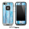 Aqua Blue Vintage Wood Skin for the iPhone 5 or 4/4s LifeProof Case