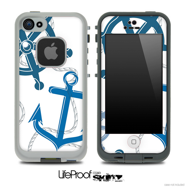 Nautical Anchor Collage Skin for the iPhone 5 or 4/4s LifeProof Case