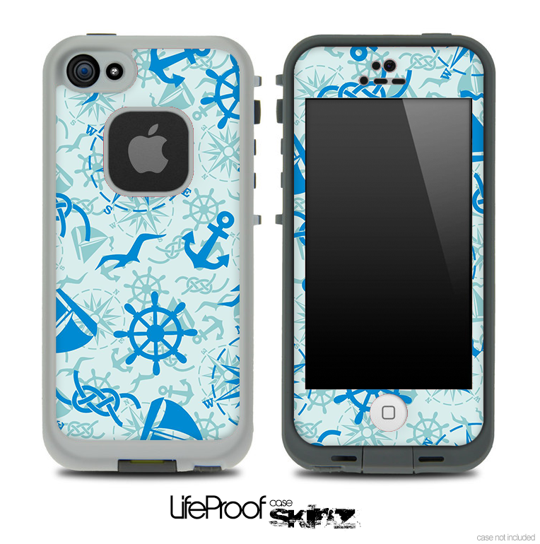 Nautica Collage V5 Skin for the iPhone 5 or 4/4s LifeProof Case