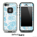 Blue and White Seamless Illustration Skin for the iPhone 5 or 4/4s LifeProof Case
