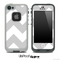 Large Gray & White Chevron Pattern Skin for the iPhone 5 or 4/4s LifeProof Case
