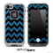 Blue Sparkle Print and Black V6 Chevron Pattern Skin for the iPhone 5 or 4/4s LifeProof Case