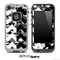Traditional Snow Camo & Black/White Chevron Pattern Skin for the iPhone 5 or 4/4s LifeProof Case