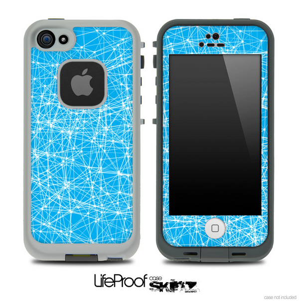Abstract Blue Mesh Skin for the iPhone 5 or 4/4s LifeProof Case