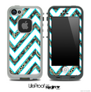 Large Chevron and Paisley V4 Skin for the iPhone 5 or 4/4s LifeProof Case