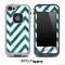 Large Chevron and Dark Wood Skin for the iPhone 5 or 4/4s LifeProof Case