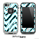 Large Chevron and Zebra Print V2 Skin for the iPhone 5 or 4/4s LifeProof Case