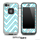 Large Chevron and White Lace Skin for the iPhone 5 or 4/4s LifeProof Case