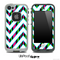 Large Chevron and Neon Striped Skin for the iPhone 5 or 4/4s LifeProof Case