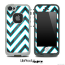 Large Chevron and Dark Wood V2 Skin for the iPhone 5 or 4/4s LifeProof Case