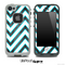 Large Chevron and Dark Wood V2 Skin for the iPhone 5 or 4/4s LifeProof Case