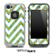 Large Chevron and Gold Sparkle V1 Skin for the iPhone 5 or 4/4s LifeProof Case