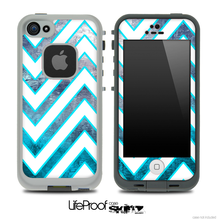 Large Chevron and Oil Painting Skin for the iPhone 5 or 4/4s LifeProof Case