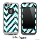 Large Chevron and Floral Lace Skin for the iPhone 5 or 4/4s LifeProof Case