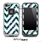 Large Chevron and Tiny Pink Paws Skin for the iPhone 5 or 4/4s LifeProof Case