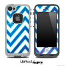 Large Chevron and Blue Pastel Skin for the iPhone 5 or 4/4s LifeProof Case