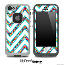 Large Chevron and Abstract Tiled V2 Skin for the iPhone 5 or 4/4s LifeProof Case
