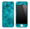 Turquoise Tiled V3 Skin for the iPhone 3gs, 4/4s or 5