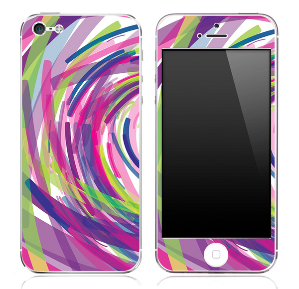 Abstract Color Brushes V5 Skin for the iPhone 3gs, 4/4s or 5