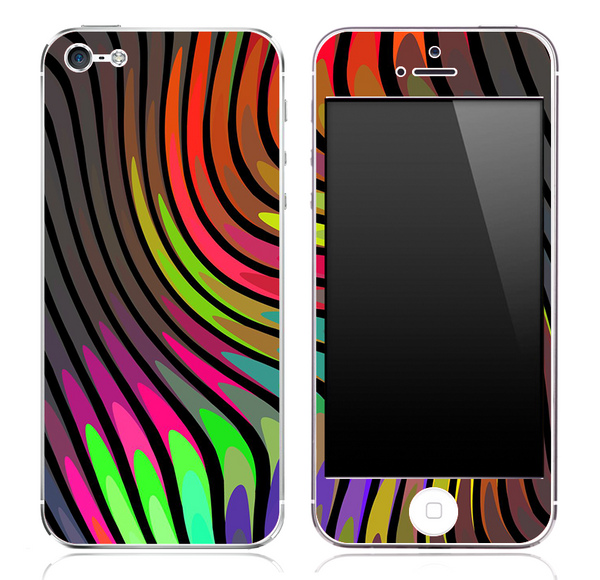 Abstract Color Swirled V5 Skin for the iPhone 3gs, 4/4s or 5