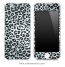Real Black & White Leopard iPhone Skin