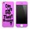 Pink "Can We Go Thrift Shopping" iPhone Skin