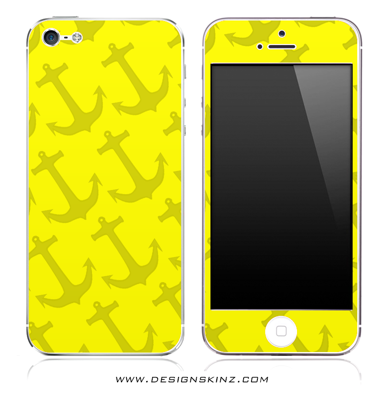 Yellow Anchor Bundle iPhone Skin