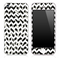 Real Zebra Print under White Chevron Pattern Skin for the iPhone 3, 4/4s or 5