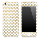 Vintage Polka Dot under White Chevron Pattern Skin for the iPhone 3, 4/4s or 5
