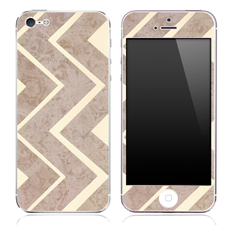 Large Vintage Chevron Pattern Skin for the iPhone 3, 4/4s or 5