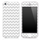 Gray And White Chevron Pattern Skin for the iPhone 3, 4/4s or 5